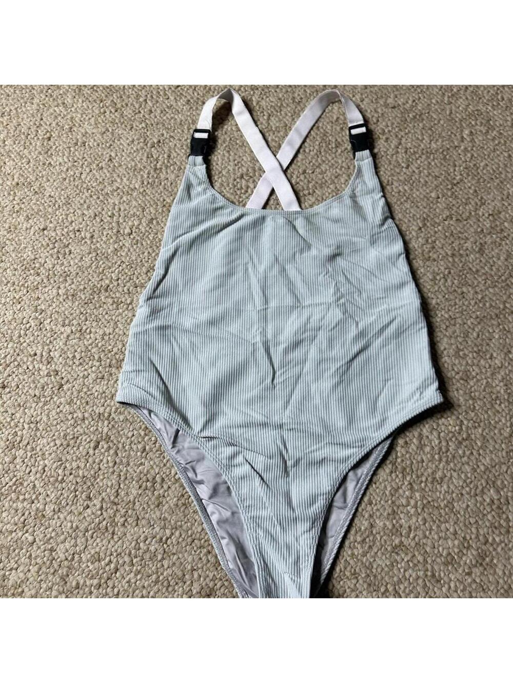 Frankies Bikinis Women's Grey Swimsuit-one-piece